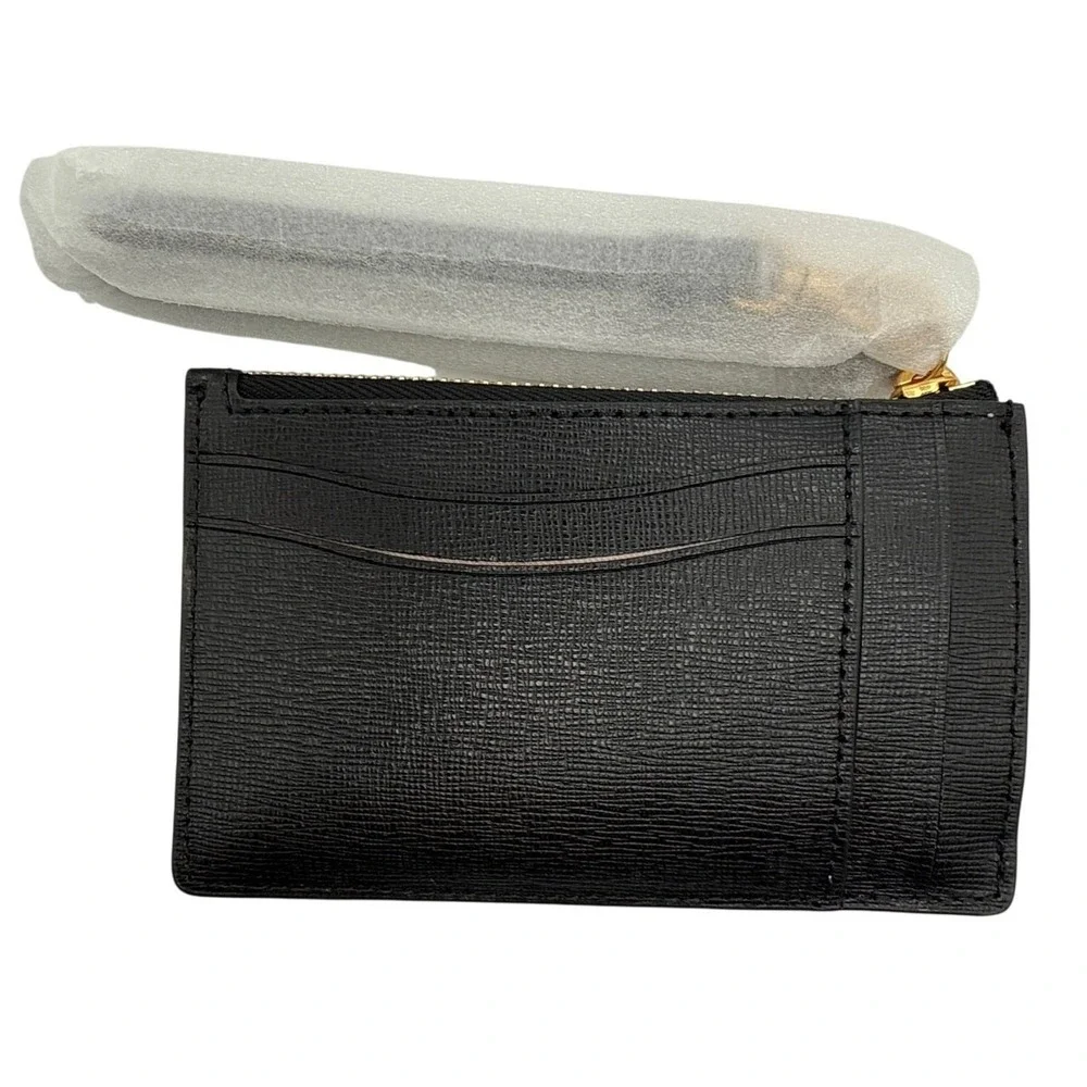 Kate Spade Morgan Card Case Wristlet Black Saffiano Leather K8928 New‎